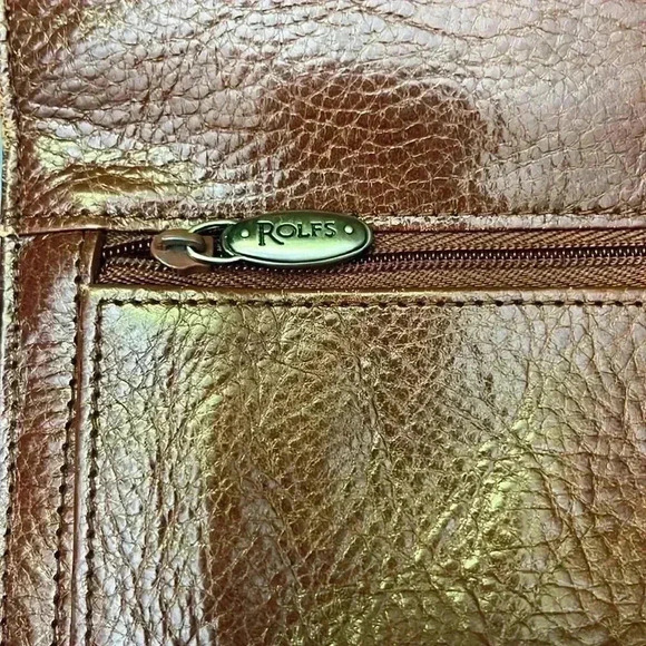 The Sak Woven Tote Bag and Rolfs Brown Leather Trifold Wallet Set - Picture 16 of 17